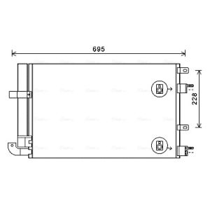 A/C-kondensor AVA COOLING JR5050D