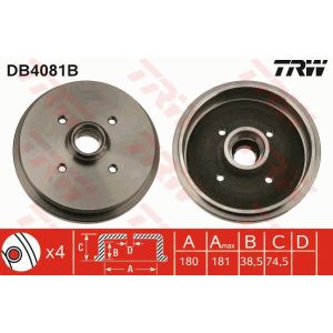 Remtrommel TRW DB4081B