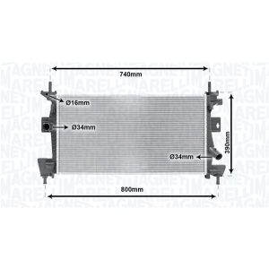 Raffreddatore motore MAGNETI MARELLI 350213170200