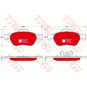 Bremsbelagsatz TRW GDB1687DTE, Vorne