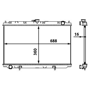 Arrefecedor do motor MAHLE CR 545 000S