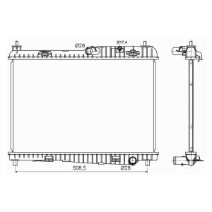 Radiator, motorkoeling EASY FIT NRF 53152