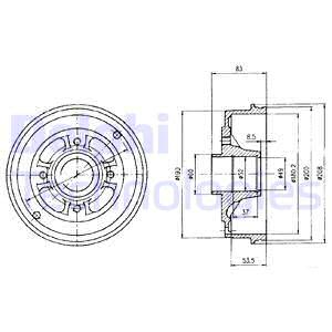 Remtrommel DELPHI BF426
