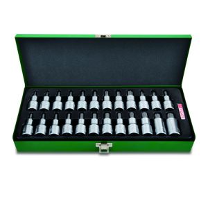 Conjunto de chaves hexagonais, PH, SPLINE e TORX TOPTUL 1/2 pequeno 24 Peça