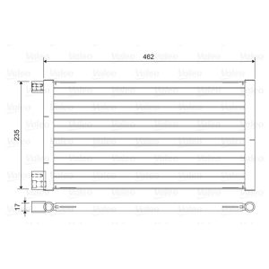 Condensador, sistema de ar condicionado VALEO 814433
