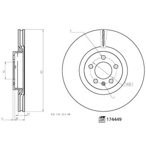 Bremsscheibe FEBI BILSTEIN 174449
