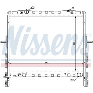 Kühler, Motorkühlung NISSENS 66658