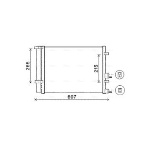 Kondensator, Klimaanlage AVA COOLING HYA5244D