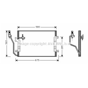 Condensador, aire acondicionado AVA COOLING MSA5330 AVA