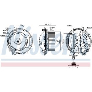 Ventilador da cabina NISSENS 87527