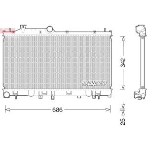 Arrefecedor do motor DENSO DRM36022