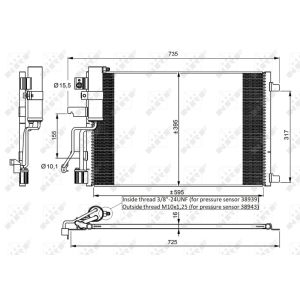 Condenseur, climatisation NRF 35975