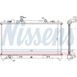 Radiator, motorkoeling NISSENS 68510