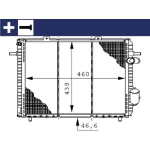 Arrefecedor do motor MAHLE CR 148 000S