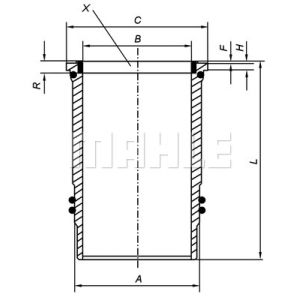 Zylinderlaufbuchse MAHLE 005 WN 09 01