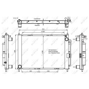 Kondensor, luftkonditionering NRF 350056