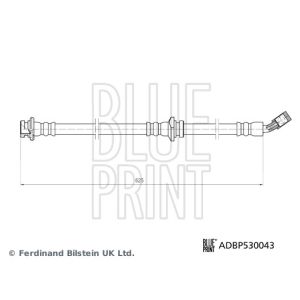 Tubo do travão flexível traseiro, esquerdo BLUE PRINT ADBP530043