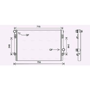 Arrefecedor do motor AVA COOLING VNA2336