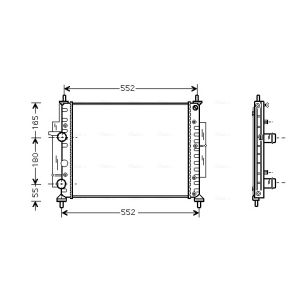 Arrefecedor do motor AVA COOLING FTA2268