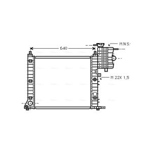 Radiateur moteur AVA COOLING MS2213