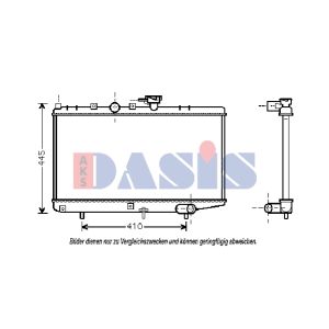 Arrefecedor do motor AKS DASIS 510054N
