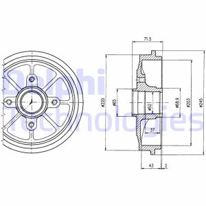 Jarrurumpu DELPHI BF484