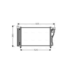 Condensador, sistema de ar condicionado AVA COOLING HYA5164D