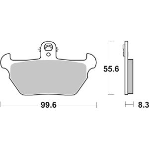 Bremsbelagsatz, ohne Straßenzulassung BREMBO 07BB2207