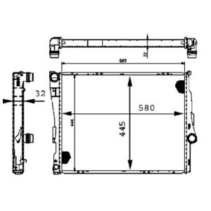 Arrefecedor do motor MAHLE CR 455 000S