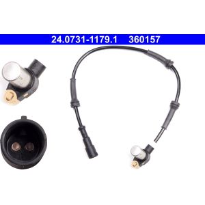 Sensor do ABS traseiro, direito ATE 24.0731-1179.1