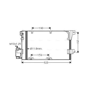 Condenseur (climatisation) AVA COOLING OLA5251D