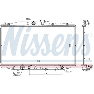 Radiator, motorkoeling NISSENS 68152