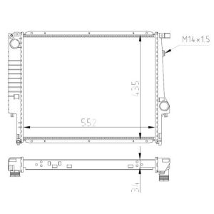 Kühler, Motorkühlung NRF 509558A