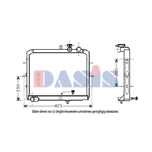 Arrefecedor do motor AKS DASIS 510047N