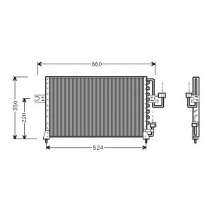 Condenseur (climatisation) AVA COOLING HY5045