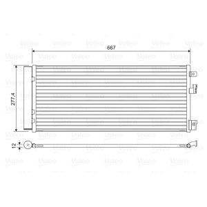 Condensator, airconditioning VALEO 822574