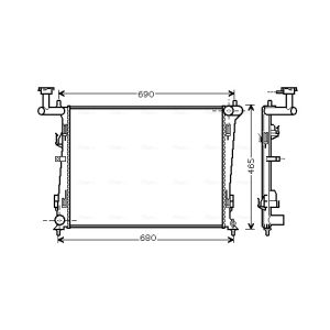 Motorkühler AVA COOLING KA2097