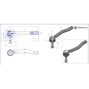 Rótula de dirección BLUE PRINT ADBP870106