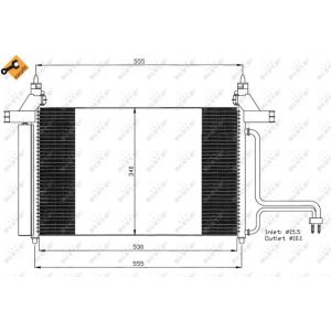 Kondensator, Klimaanlage NRF 35495