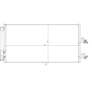 Kondensor, luftkonditionering NRF 350470