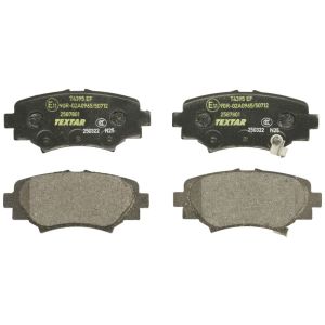 Conjunto de pastilhas de travão TEXTAR 2587801, atrás