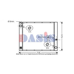 Raffreddatore motore AKS DASIS 020017N