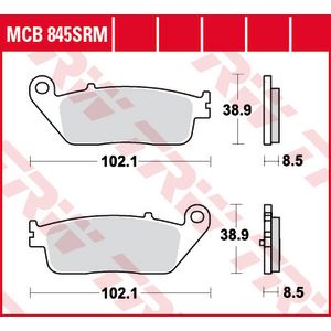 Conjunto de pastilhas de travão TRW MCB845SRM