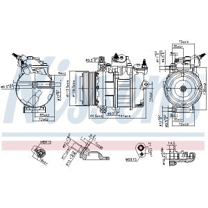 Ilmastoinnin kompressori NISSENS 890419