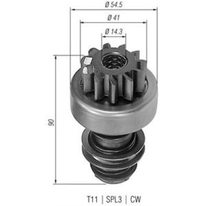 Ritzel, Starter MAGNETI MARELLI 940113020060