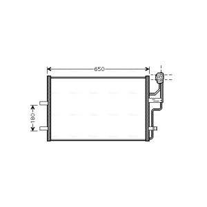 A/C-kondensor AVA COOLING MZ5186