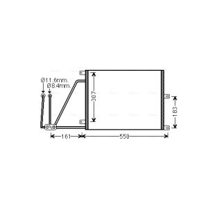 A/C-kondensor AVA COOLING OLA5265