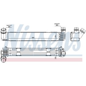 Ladeluftkühler NISSENS 96543