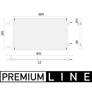 Condensator, airconditioner MAHLE AC 901 000P