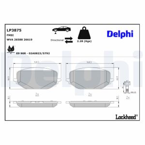 Remblokset DELPHI LP3875